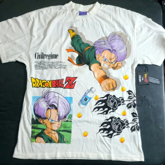 Civil Regime This Is Trunks American Classic Oversized Tee S Butter - Picture 2 of 2